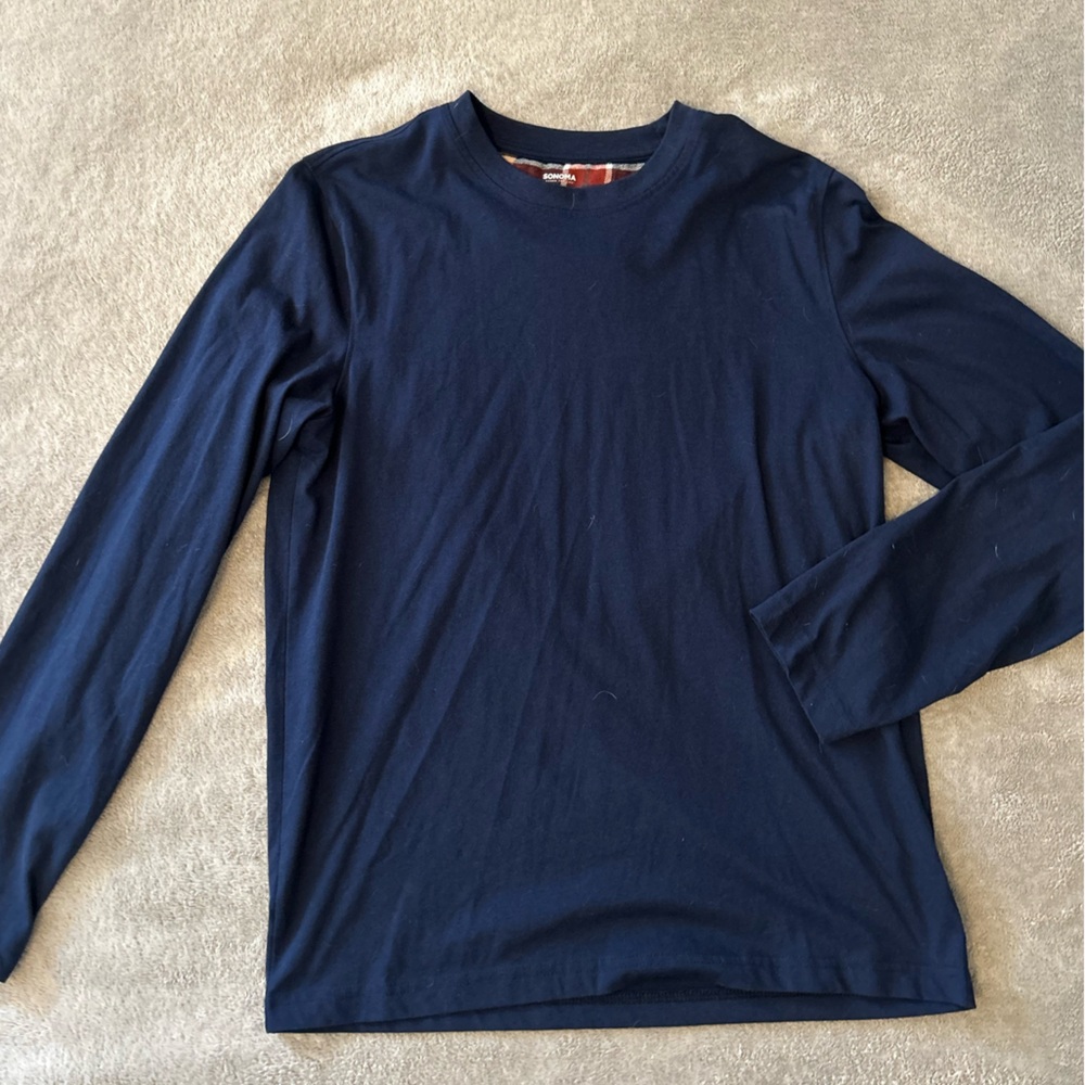 Men’s Navy Blue Pajama Shirt
